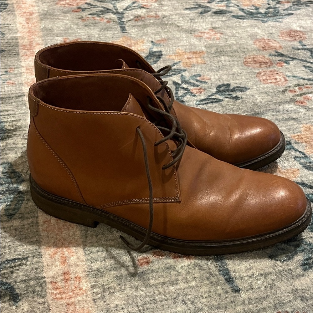 Johnston & Murphy Brown Leather Ankle Boots